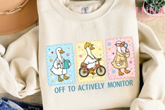 Cute Duck Nurse PNG, Off To Actively Monitor Clipart, Nursin Product Image 3