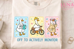 Cute Duck Nurse PNG, Off To Actively Monitor Clipart, Nursin Product Image 4