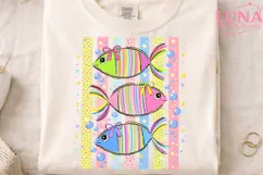 Cute Rainbow Fish PNG, Colorful Fish Clipart, Summer Beach P Product Image 3