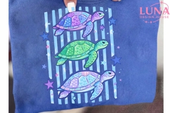 Sea Turtle Trio PNG, Ocean Clipart, Cute Sea Turtle Sublimat Product Image 6