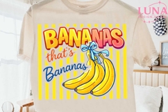 Bananas That's Bananas PNG, Retro Fruit Sublimation, Coquett Product Image 2