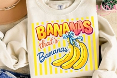 Bananas That's Bananas PNG, Retro Fruit Sublimation, Coquett Product Image 3