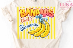 Bananas That's Bananas PNG, Retro Fruit Sublimation, Coquett Product Image 5