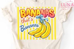 Bananas That's Bananas PNG, Retro Fruit Sublimation, Coquett Product Image 5