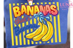 Bananas That's Bananas PNG, Retro Fruit Sublimation, Coquett Product Image 6