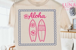 Aloha Surfboard Hawaiian Beach PNG, Tropical Summer Surf PNG Product Image 1