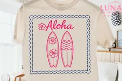 Aloha Surfboard Hawaiian Beach PNG, Tropical Summer Surf PNG Product Image 1