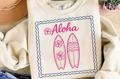 Aloha Surfboard Hawaiian Beach PNG, Tropical Summer Surf PNG Product Image 2