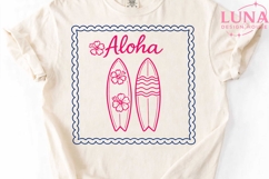 Aloha Surfboard Hawaiian Beach PNG, Tropical Summer Surf PNG Product Image 4
