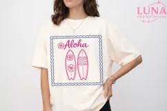 Aloha Surfboard Hawaiian Beach PNG, Tropical Summer Surf PNG Product Image 5