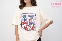 1776 Patriotic 4th of July Bow PNG, Independence Day Sublima Product Image 5