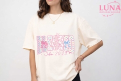Blessed John 20:29 Floral PNG, Christian Coquette Bow PNG Product Image 5