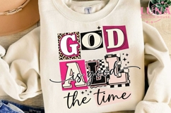 God Is Good All The Time PNG, Christian Sublimation, Retro F Product Image 3