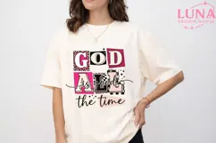God Is Good All The Time PNG, Christian Sublimation, Retro F Product Image 1