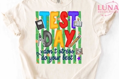 Test Day Teacher PNG, Don't Stress Do Your Best Clipart PNG Product Image 5