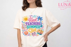 Tired Teachers Summer Club PNG, Teacher Summer PNG, Beach Vi Product Image 5