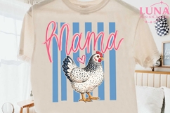 Chicken Mama PNG, Farmhouse Sublimation, Farm Mom PNG Design Product Image 2