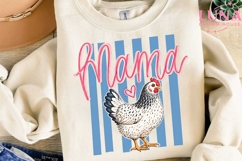 Chicken Mama PNG, Farmhouse Sublimation, Farm Mom PNG Design Product Image 3