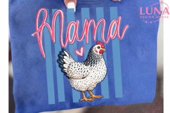 Chicken Mama PNG, Farmhouse Sublimation, Farm Mom PNG Design Product Image 6