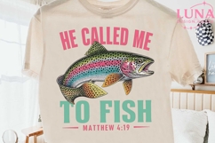 Christian Fishing Rainbow Trout PNG, He Called Me To Fish PN Product Image 2