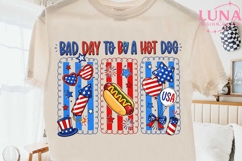 Bad Day To Be A Hot Dog PNG, 4th of July PNG, Patriotic PNG Product Image 2