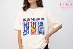 Bad Day To Be A Hot Dog PNG, 4th of July PNG, Patriotic PNG Product Image 5