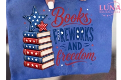 Books Fireworks Freedom PNG, 4th of July PNG, Patriotic Book Product Image 6