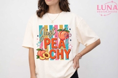 Just Peachy Retro Sublimation PNG, Cute Peach PNG, Summer Fr Product Image 5