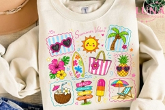 Summer Vibes Beach Doodles PNG, Tropical Clipart, Beach PNG Product Image 2