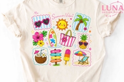 Summer Vibes Beach Doodles PNG, Tropical Clipart, Beach PNG Product Image 4