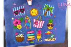 Summer Vibes Beach Doodles PNG, Tropical Clipart, Beach PNG Product Image 6