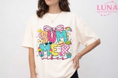 Summer Vibes PNG, Beach Sublimation Design, Coquette Bow PNG Product Image 5