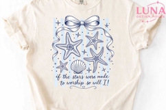 Coastal Starfish Bow Christian PNG, Beach Faith Sublimation Product Image 5