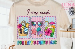 Summer Beach Vibes PNG, I Was Made For Happy Sunny Days PNG Product Image 2