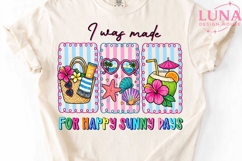 Summer Beach Vibes PNG, I Was Made For Happy Sunny Days PNG Product Image 5
