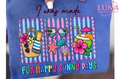 Summer Beach Vibes PNG, I Was Made For Happy Sunny Days PNG Product Image 6