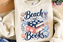 Beach and Books PNG, Summer Reading PNG, Book Lover Sublimat Product Image 3