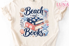Beach and Books PNG, Summer Reading PNG, Book Lover Sublimat Product Image 5