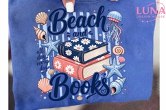 Beach and Books PNG, Summer Reading PNG, Book Lover Sublimat Product Image 6