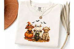 Halloween Highland Cow PNG Shirt Design Product Image 3