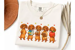 Dachshund Teacher Back to School PNG Tee Product Image 3