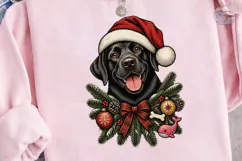 Christmas Black Lab PNG Shirt Design Product Image 2