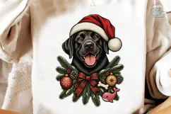 Christmas Black Lab PNG Shirt Design Product Image 3