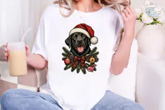Christmas Black Lab PNG Shirt Design Product Image 4