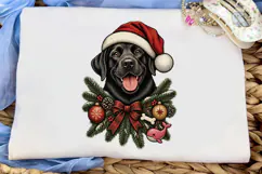 Christmas Black Lab PNG Shirt Design Product Image 5