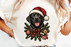 Christmas Black Lab PNG Shirt Design Product Image 6
