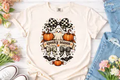 Spooky Season Pumpkin Ghost PNG Shirt Product Image 2