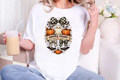 Spooky Season Pumpkin Ghost PNG Shirt Product Image 4