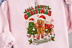 All About Christmas Prevention PNG Shirt Product Image 3