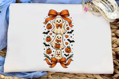 Cute Ghost Halloween PNG Sublimation Des Product Image 5